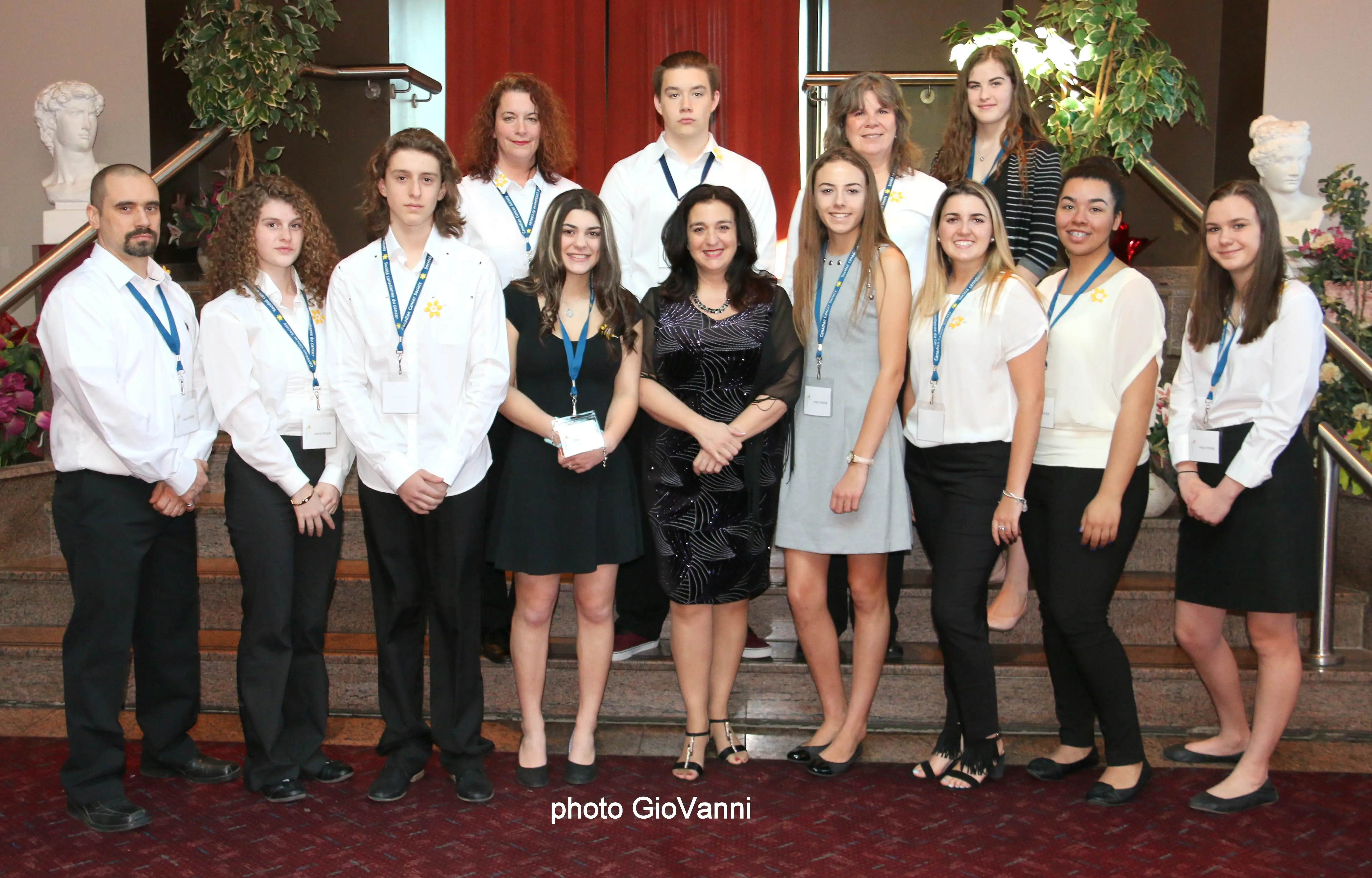 Volunteers and committee members at the charity event